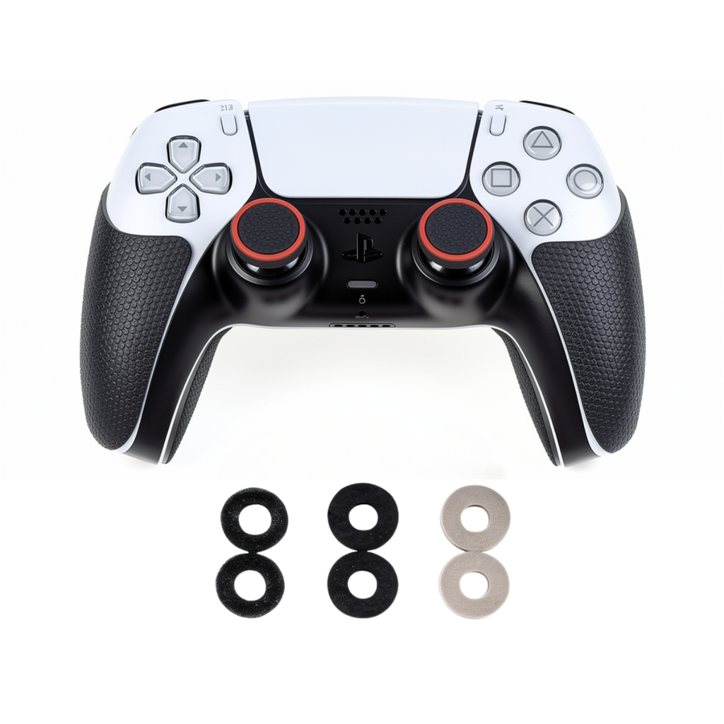 Comfort Kit bundle with PS5 controller handle grips and precision rings